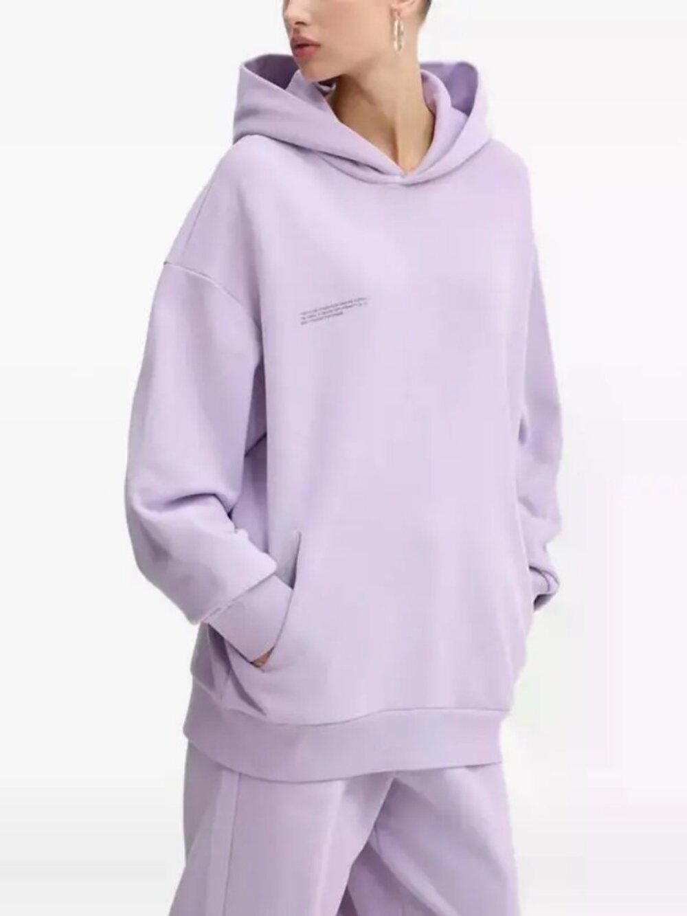 PANGAIA 365 Cotton hoodie sweatshirt jumper orchid lavender streetwear $205 M